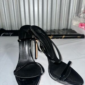 Giuseppe Zanotti Black Strappy Heels